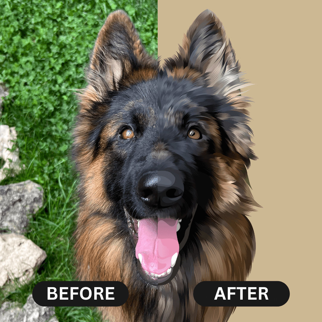 Custom Pet Portrait - Poster