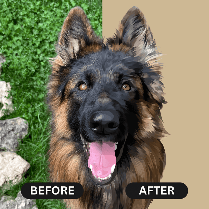 Custom Pet Portrait - Poster